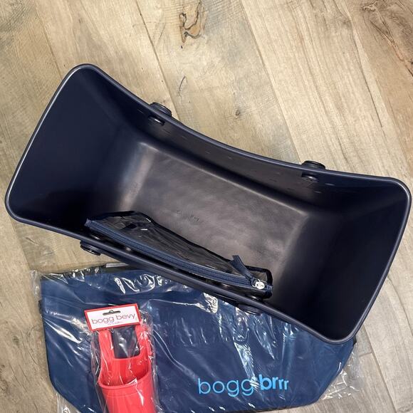BOGG Navy With Envy Bag XL Tote W/ Bevy Cup, BRRR Cooler Insert~ NWT - Picture 2 of 4